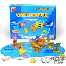 Puzzle 3D Animalele lumii